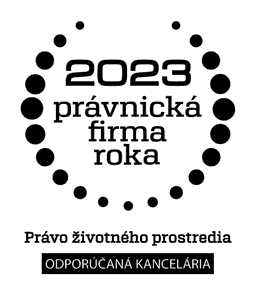 Prestížna súťaž Právnická firma roka 2023 zaradila advokátsku kanceláriu medzi odporúčané kancelárie pre oblasť práva životného prostredia.