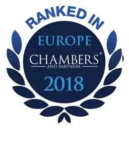 Renomovaná publikácia Chambers Global a Chambers Europe pre rok 2018 zaradila advokátsku kanceláriu SEMANČÍN & PARTNERS medzi vedúce advokátske kancelárie na Slovensku v oblasti bankovníctva a financií.