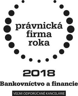 Prestížna súťaž Právnická firma roka 2018 zaradila advokátsku kanceláriu medzi veľmi odporúčané kancelárie pre oblasť bankovníctva a financií.