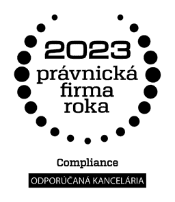 Prestížna súťaž Právnická firma roka 2023 zaradila advokátsku kanceláriu medzi odporúčané kancelárie pre oblasť Compliance.