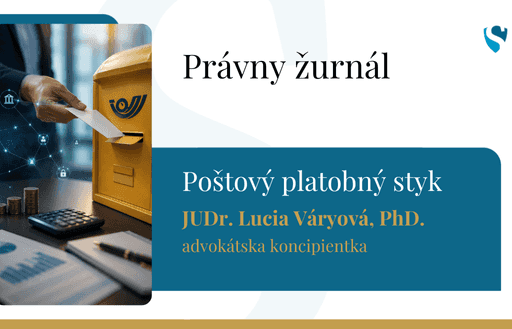 Právny žurnál: Poštový platobný styk: Cesta k úspore na dani z finančných transakcií